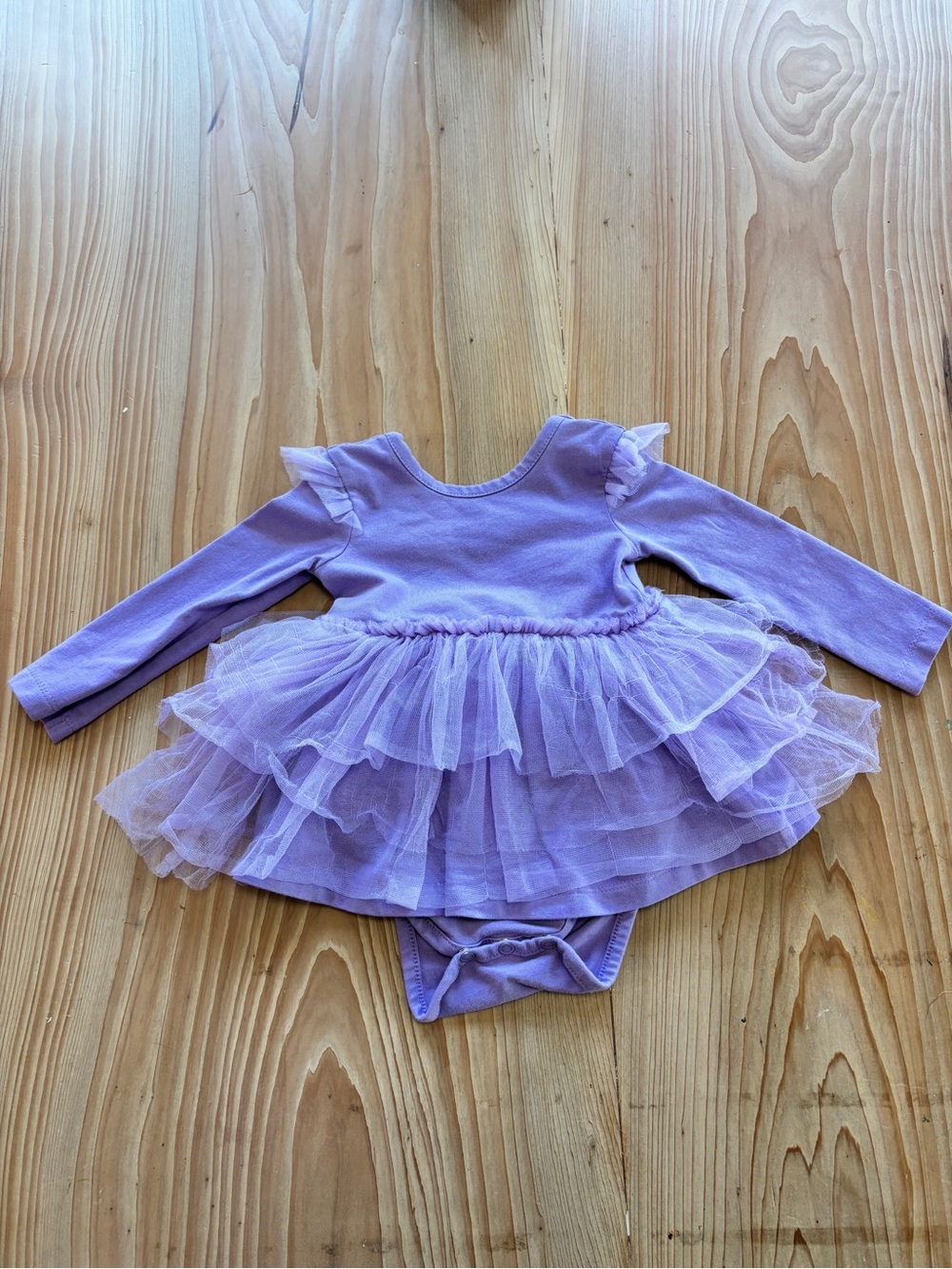 Ruffle Butts Wisteria Purple Tulle Tutu Bodysuit